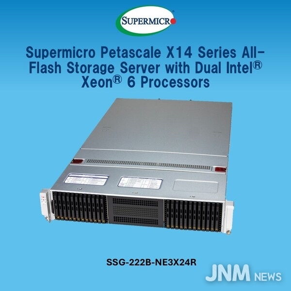 Supermicro Petascale X14 Series All-Flash Storage Server with Dual Intel Xeon 6 Processors