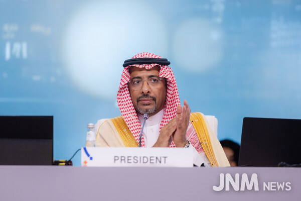 H.E. Bandar bin Ibrahim Alkhorayef, newly elected President of the 21st UNIDO General Conference